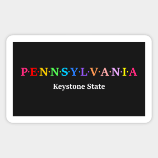 Pennsylvania, USA. Keystone State Sticker